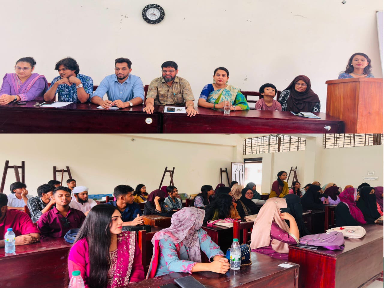 নবীন শিক্ষার্থীদের বরণ করে নিল ইবির ফাইন আর্টস বিভাগ